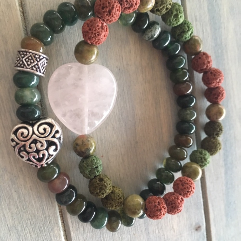 💗🌾Boho EssentialOil Diffuser Bracelet Stack 💐🌾 - Picture 2 of 3